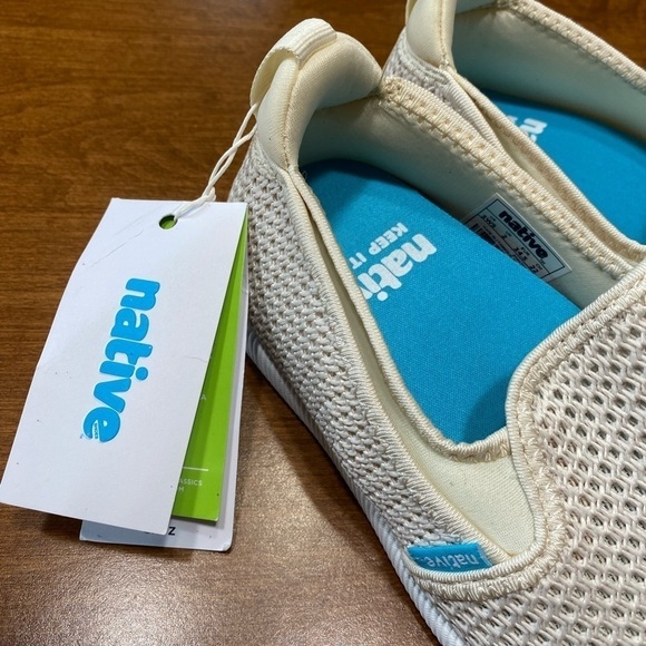 NATIVE New With Tags Cruz Bone White Shell White unisex sneakers lightweight - Picture 8 of 10